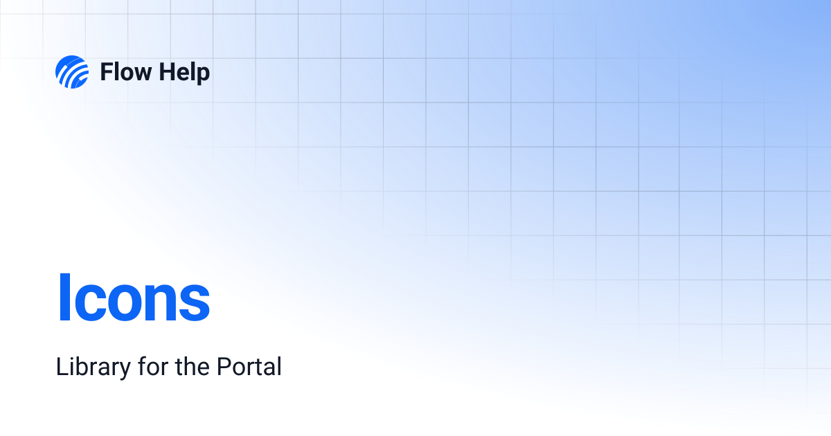 Icons | Flow Help